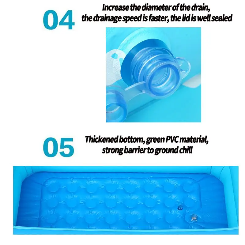 1,3/1,5 м надувной бассейн для маленьких детей Младенцы Малыши Дети ванна для купания домашнего использования Безопасный детский бассейн