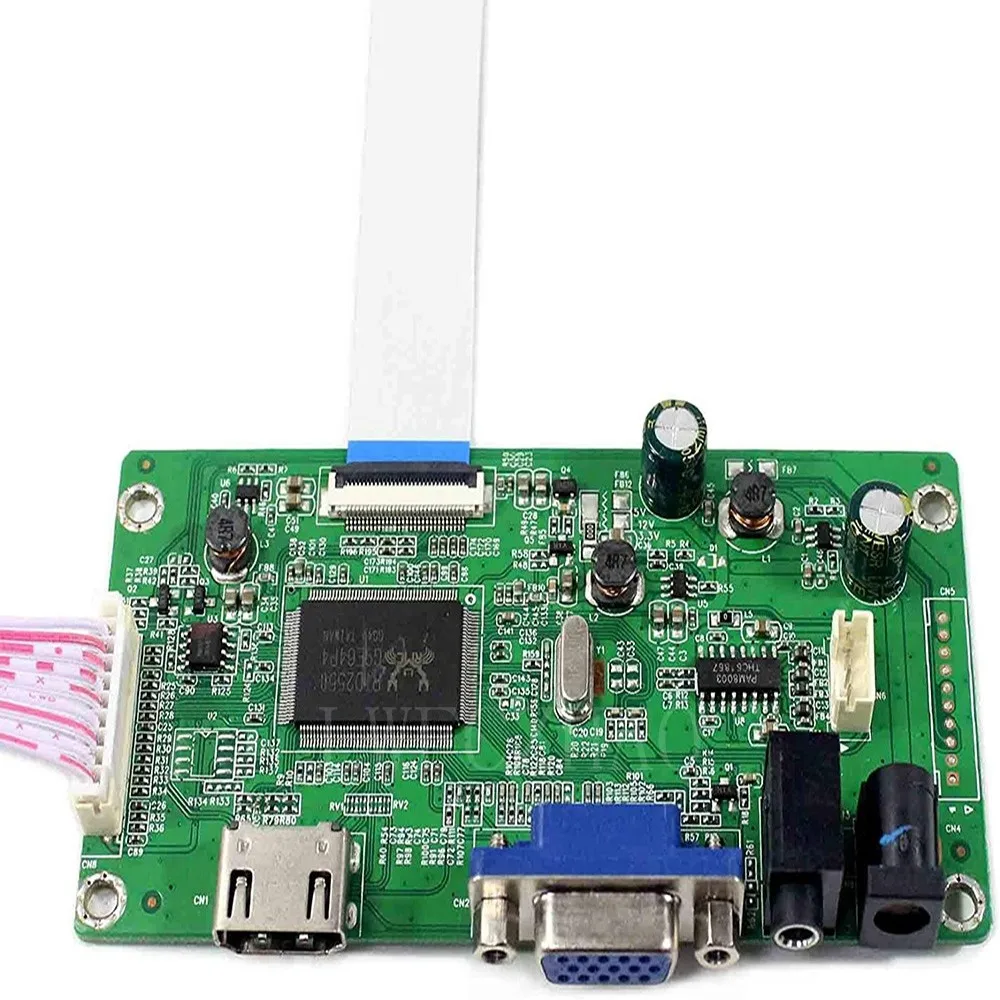 dados, cabo hdmi + vga + driver