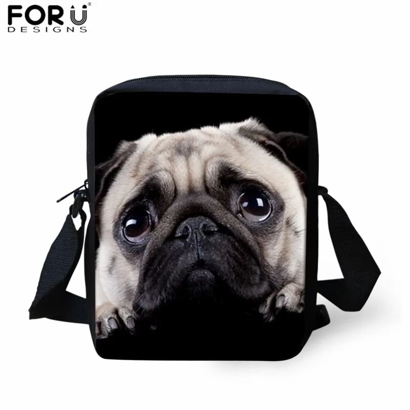 FORUDESIGNS/рюкзак, принт с Мопсом, школьные сумки для начальной школы, комплекты для девочек, Подростковый рюкзак, детская сумка, рюкзак для мальчиков с собакой, Mochilas - Цвет: Z3051E