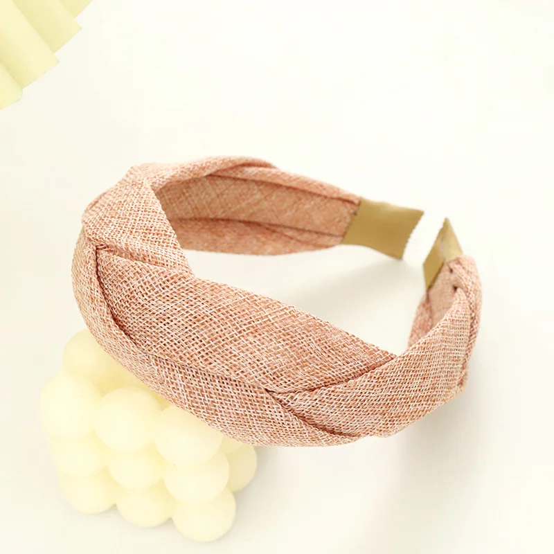 01pink braidheadband
