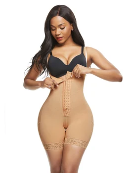 

Corset Secret Seamless Body Shaper Waist Trainer faja Butt Lifter Zipper Crotch Postpartum Recovery Bodysuit Slimming Underwear