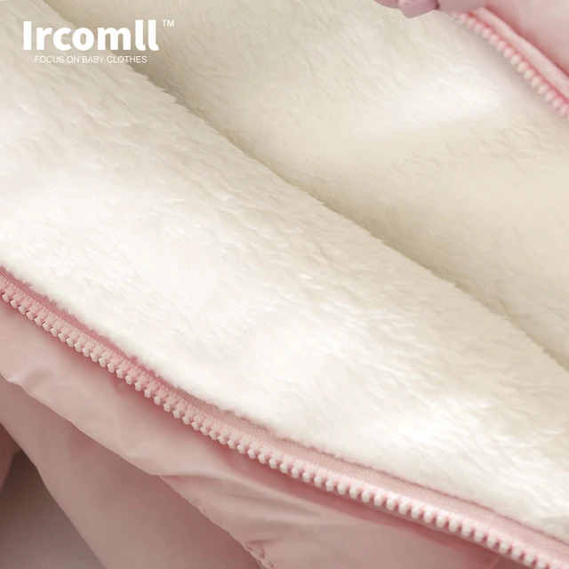 Ircomll Thick Warm Infant Baby Jumpsuit Hooded Inside Fleece Boy Girl Winter Autumn Overalls Children Outerwear Kids Snowsuit 4