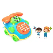 Милые детские звуковые игрушки Музыкальный автомобиль Мультяшные кнопки телефон Развивающие игрушки