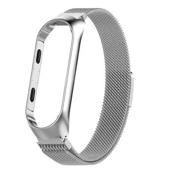 

Magnetic Milanese Stainless Steel STRAP For Xiaomi Mi Band 3/4 Smart Watch Wrist Band Straps Smart Bracelet Accessories