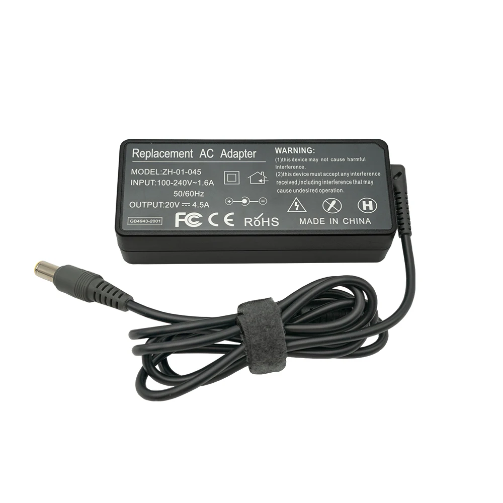 Substituição ac Carregador Adaptador para Lenovo Thinkpad E420 E430 T61 T60p Z60t T60 T420 T430 F25 Notebook Fonte de Alimentação 20v 4.5a 90w - Imagem 2