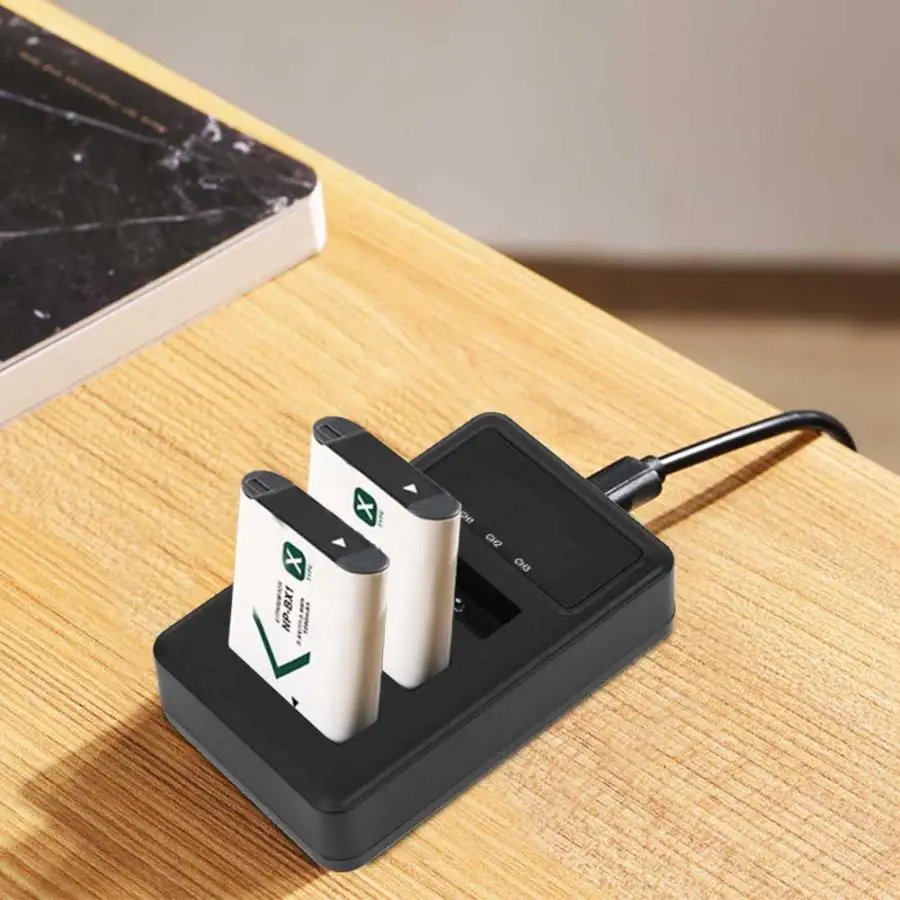 Универсальное зарядное устройство NP-BX1 зарядное устройство три слота usb зарядка с ЖК-экраном для sony RX100