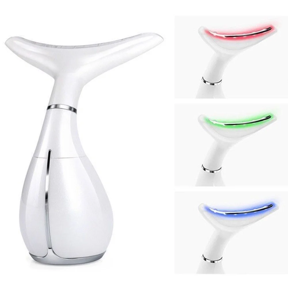 

USB Rechargeable Anti Wrinkle Treatment Unisex Magic Face Instrument LED Vibration Skin Tightening Neck Care Massager 3 Modes