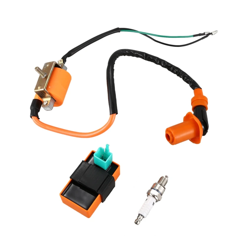 

Performance Ignition Coil CDI Box Spark Plug for 50Cc - 125Cc ATV Dirt Bike Go Kart