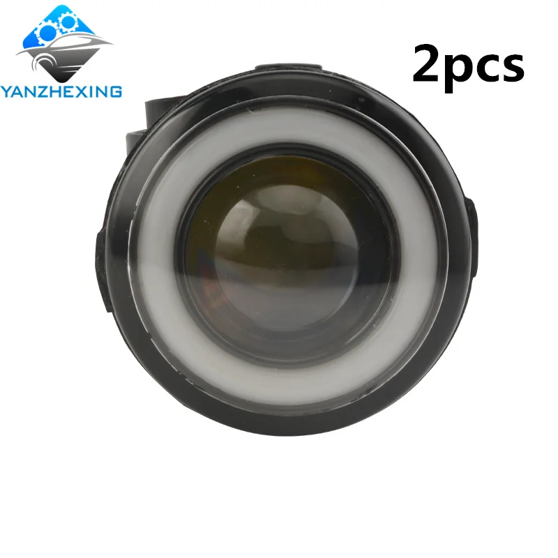 2 шт фонарь бампера светодиодный противотуманный Ангел для Nissan Tiida Juke Patrol 3 Y62 2006 2015