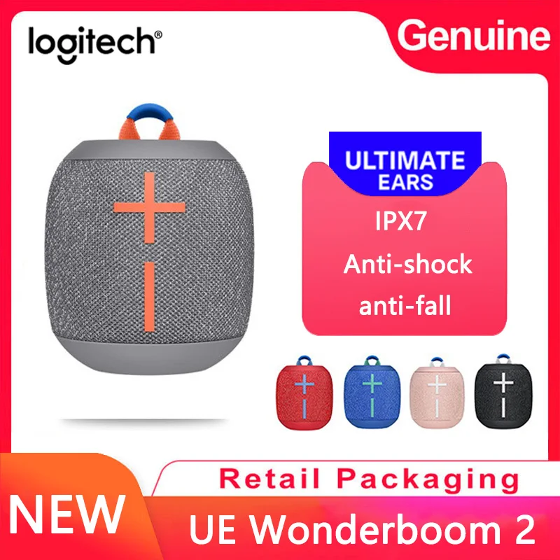 Беспроводная bluetooth-аудиосистема Logitech ue wonderboom2 водонепроницаемая защита от
