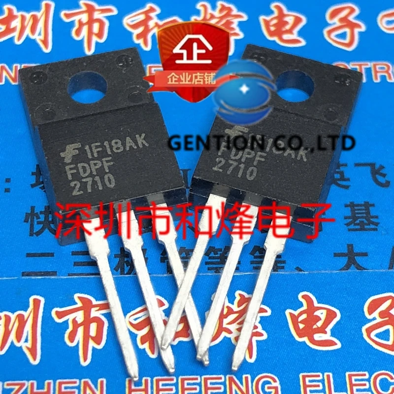 

10PCS FDPF2710 TO-220F 250V 25A в наличии 100% новый и оригинальный