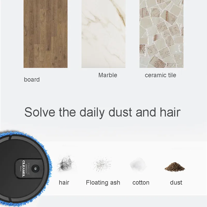 Автоматический робот пылесос для увлажнения бытовой уборки пола уборочная