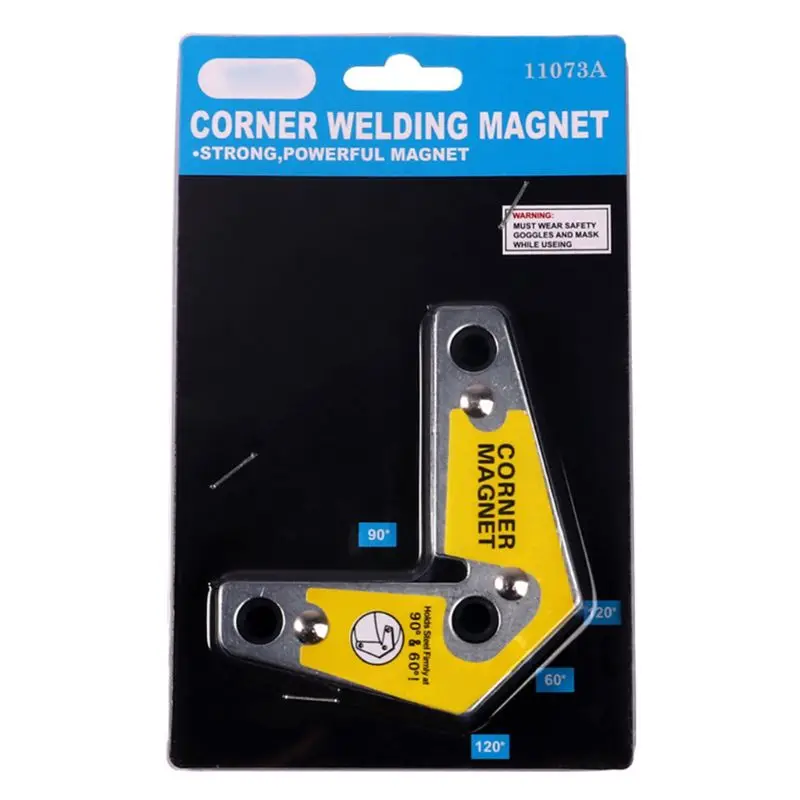

60/90/120° Magnet Welding Locator Magnetic Holder Weld Fixture Corner Clamp Tool