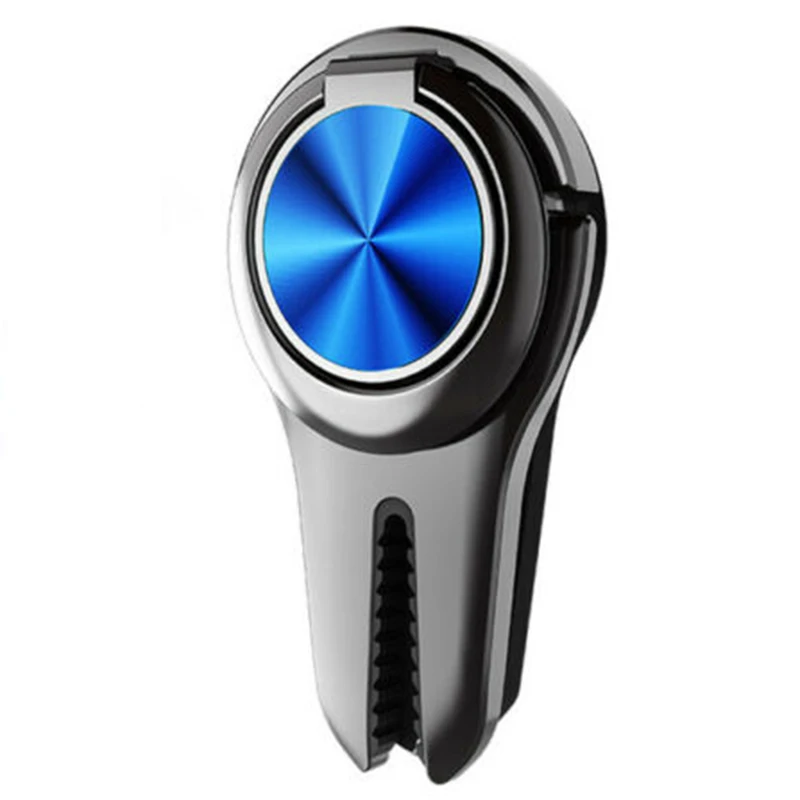 

Multipurpose Mobile Phone Bracket Rotating Ring Holder Car Vent Clip Phone Mount WWO66
