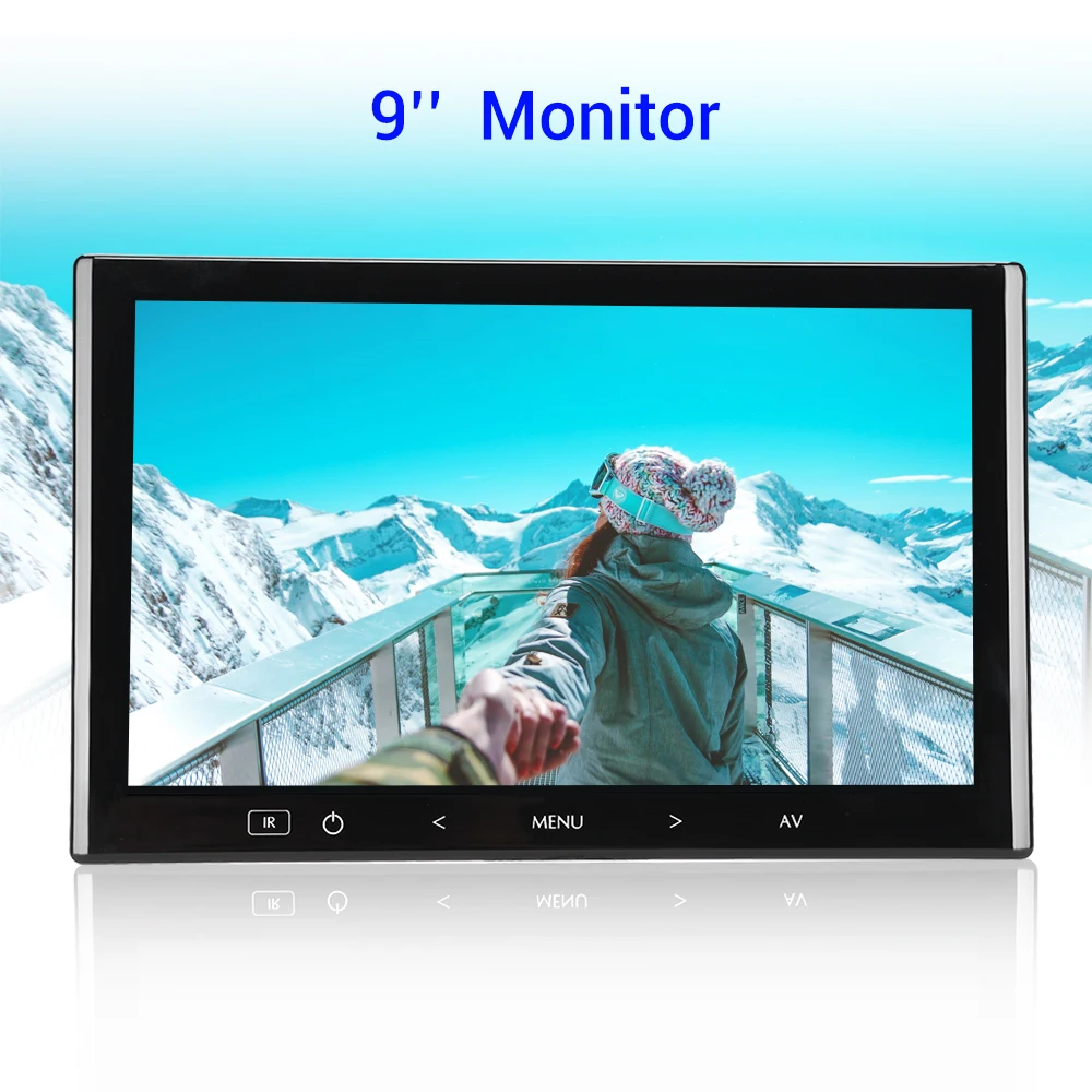 

9''LCD TFT Monitor 140 for Car Office Home Security HDMI VGA with Remote Control