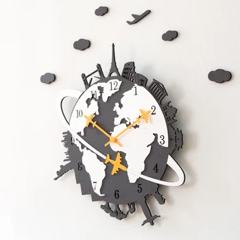 

Nordic Wall Clock Living Room Creative American Personality Hanging Performance Generation Silent Clock Home Quartz Clock