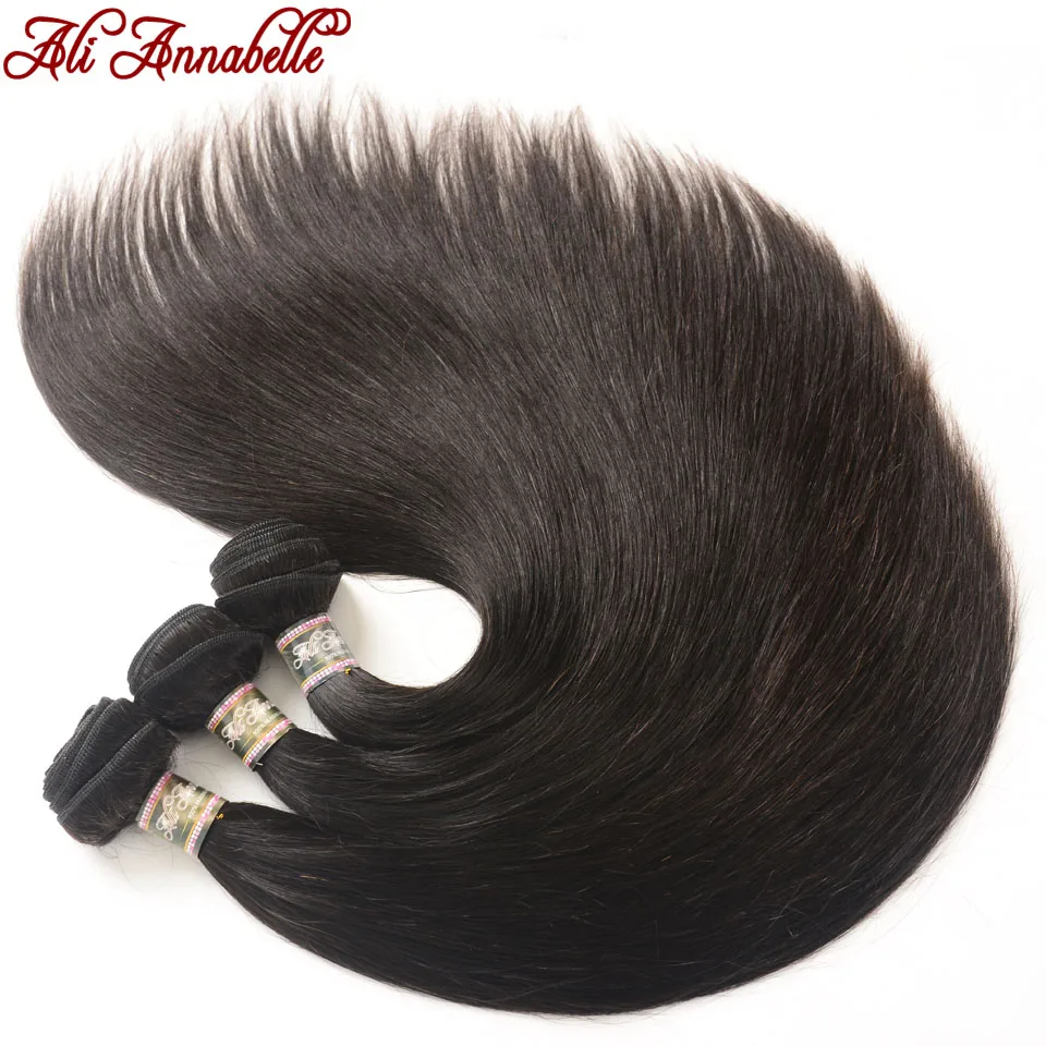 HD кружевное Закрытие с 3 пучками перуанских прямых человеческих волос с HD кружевом закрытие двойной пучок натуральных волос пучки с закрытием