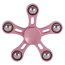 Пять углов аутизм для СДВГ, тройной Спиннер алюминиевый сплав анти-Тревога EDC Спиннер для ручной Спиннер для взрослых