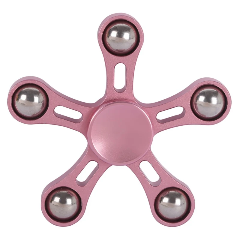 

Five Angle Autism ADHD Tri-spinner Aluminum Alloy Anti Anxiety EDC Fidget Spinner For Adult Hand Spinner