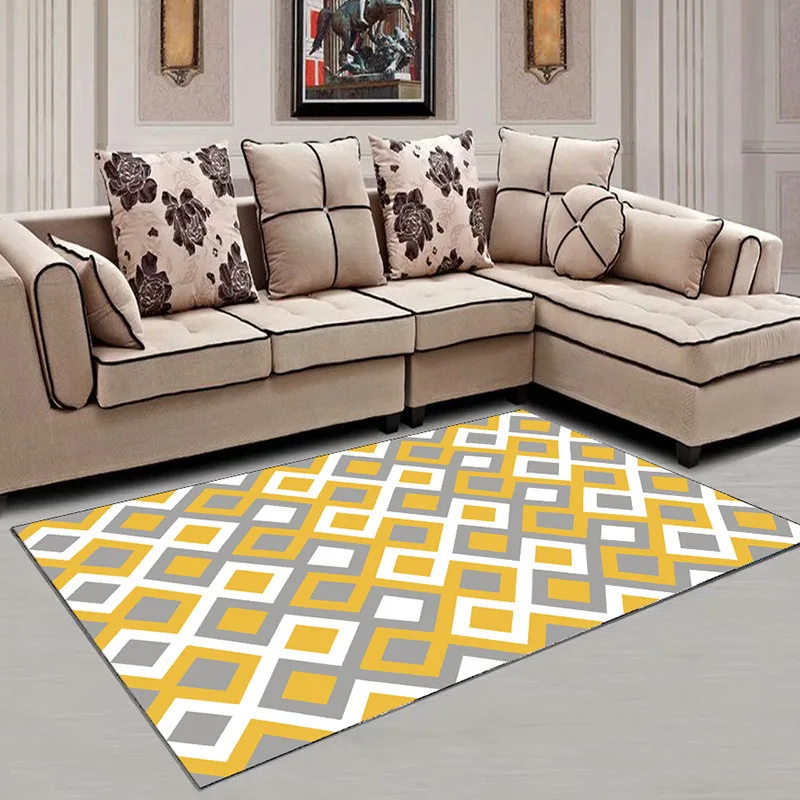 Modern geometric carpet living room bedroom study bedside carpet corridor bathroom non-slip carpet kitchen strip door mat Modern geometric carpet living room bedroom study bedside carpet corridor bathroom non-slip carpet kitchen strip door mat