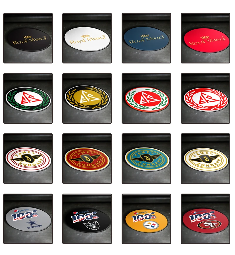 

MinOrder 50pcs Custom LOGO Printing Coasters sets Promotion Gifts Soft PVC Drink Cup Mats