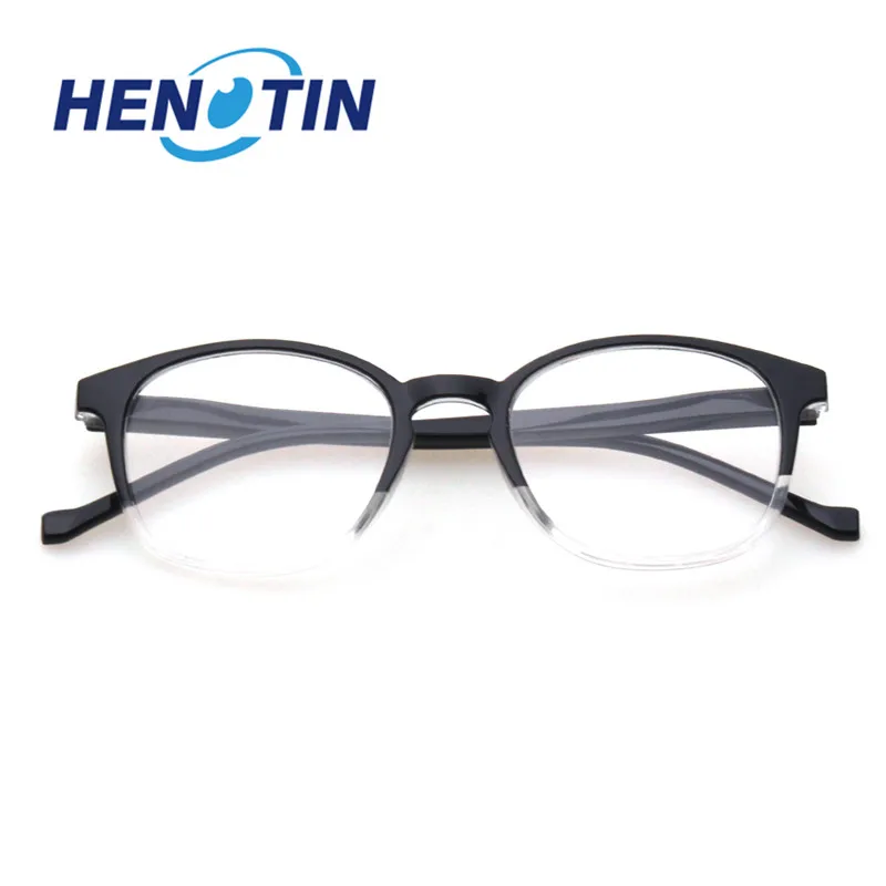 Henotin модные круглые очки для чтения с пружинными петлями мужские и женские