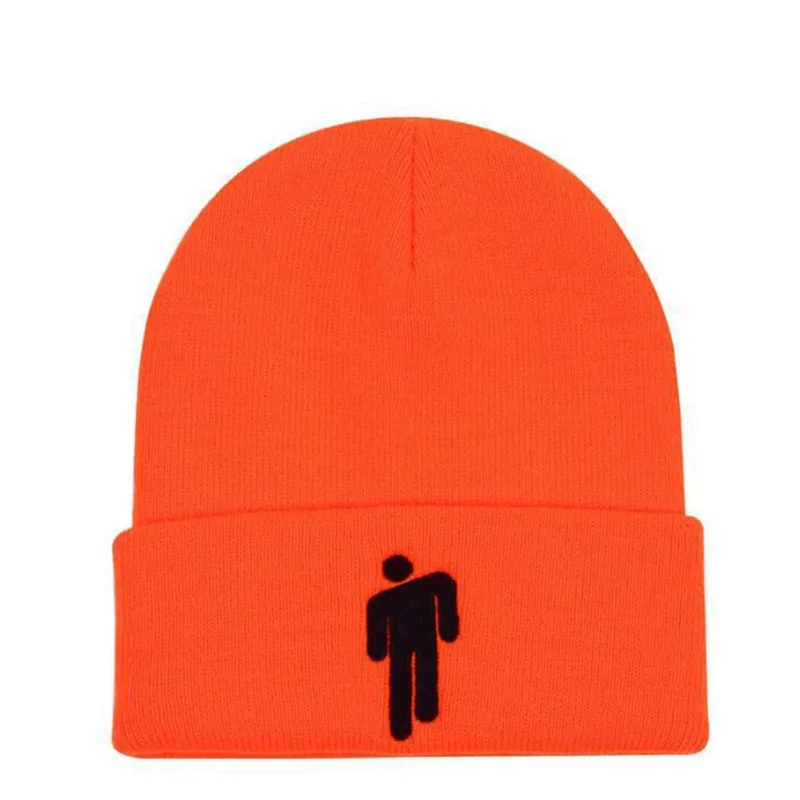 Зимние шапки для женщин Billie Eilish Beanies, вязаные шапки для маленьких мужчин с вышивкой, осенняя шапка для мужчин, женская шапочка в стиле хип-хоп