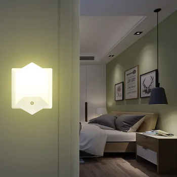 

ABEDOE LED Night Light With Remote Lamp Light Control US EU UK Plug Nightlight Baby Bedroom Bedside Lamp Bulb