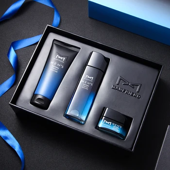 

Custom OEM Face Cleanser Moisturizing Hydrating Essence Toner Cream Private Label Skin Care Set For Men