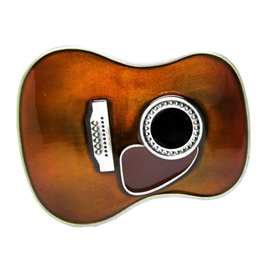 Alloy Novelty Belt Buckle Guitar Body Western Country Cowboy Music Hip Hop Rock Buckler fit belt up to 1.5