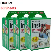 Оригинальная 60 листов Fujifilm Instax Mini пленка мгновенная фотобумага для Fuji Instax Mini 9 8 25 90 7S белая пленка