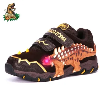 

Clearance Sale Autumn Shoes For Kids 2-3 Years Dinosaur Led Light Glowing Sneakers Winter Children's Boys Outdoor Footwear