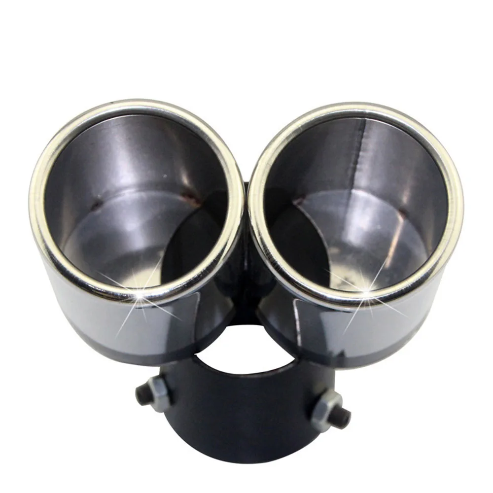 Автомобильный круглый изогнутый глушитель универсальный наконечник из