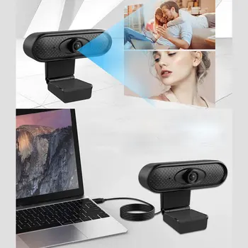 

Hd Laptop Camera With Microphone Free Drive 1080P Live Webcam With Microphone Usb Online Teaching Cam