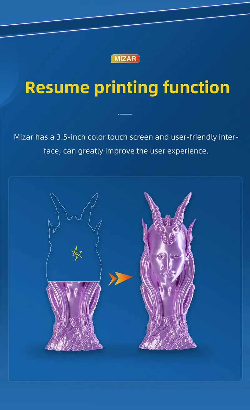 3d printing business Geeetech Mizar 3.5-inch Color Touch Screen TMC2208 Slient Driver 3D Printer, 220×220×260mm, FDM 3D Printer, Fast Shipping 3d printing business