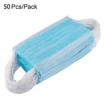 

50pcs Anti-saliva Disposable Face Mask Earloop Face Masks Anti-foam Mask Cycling Face Mask