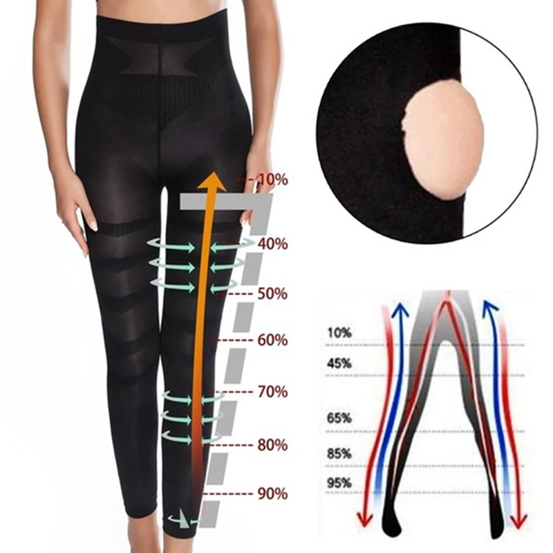 Anti Cellulite Compression Leggings Leg Shapewear Body Shaper