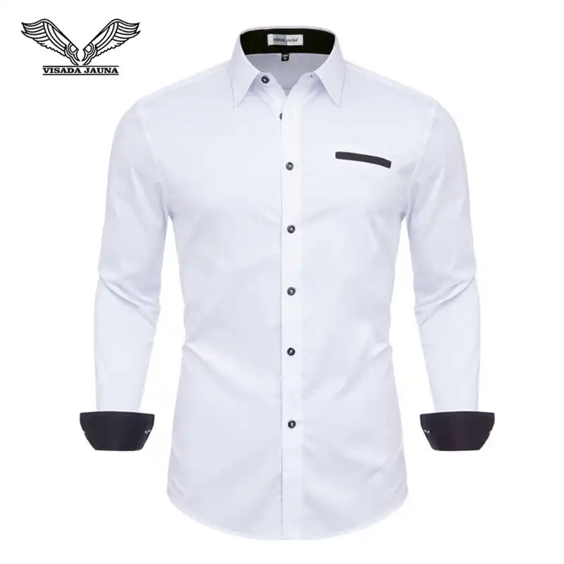 camisa formal blanca hombre