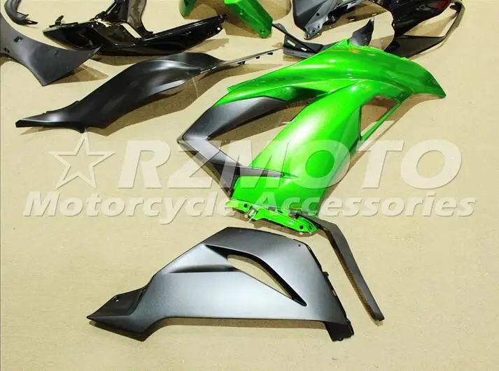 ABS Полный комплект обтекателя подходит для Kawasaki ZX6R 2013 Обтекатели ZX-6R ниндзя 636 599 хорошее цвета: зеленый, черный