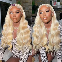 Non-Remy 4x4 13x4 613 Blonde Body Wave Human Hair Lace Front Wigs 100% Natural Hair Wig Brazilian Human Hair Wig 10 to 34 Inch