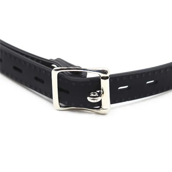 Adult Games Mouth Gag Silicone Ball Oral Fixation PU Leather Band Bondage Restraints Gag Ball Bdsm Slave Game Sex Toys for Women 6