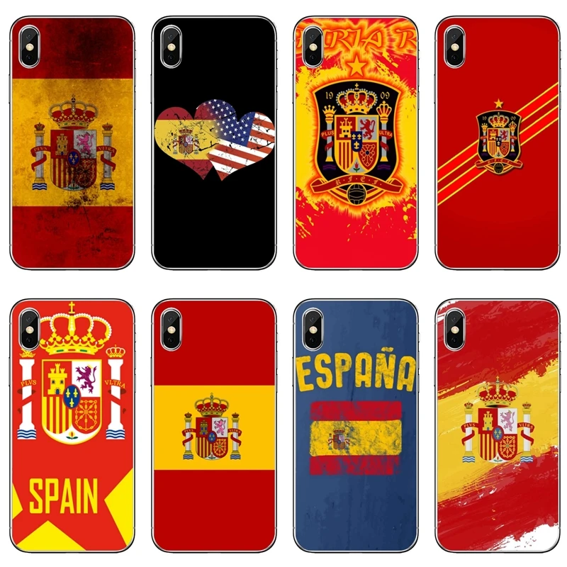 Spanish Spain Flag For Samsung Galaxy J8 J7 J5 Prime pro J3 A3 A5 A7 2018 2017 2016 cover case | Мобильные телефоны и