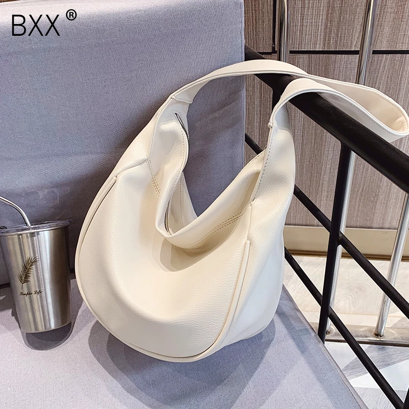 [BXX] High Capacity PU Leather Crossbody Dumplings Bags For Women Summer Fashion Shoulder Handbags Female Travel Bag HN101 |