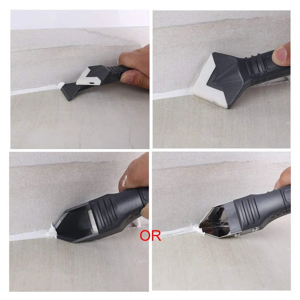Sealant Remover Tool Kit Scraper Caulking Mould Removal 3 in 1 Portable for Home JDH99