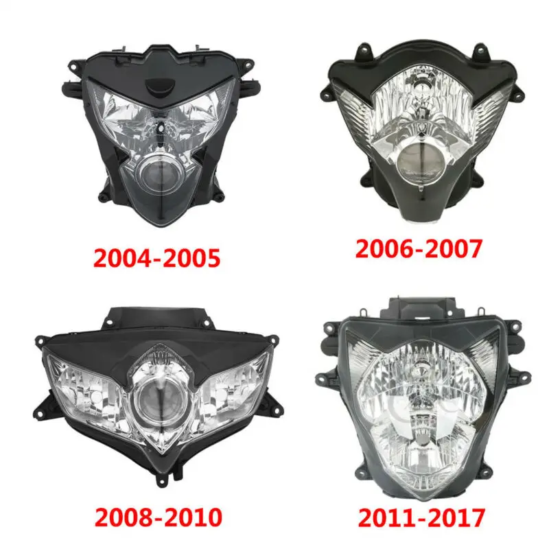 MotorcycleFront головной светильник противотуманные лампы в сборе для Suzuki GSXR 600/700 04-05 06-07 08-10 11-17 16
