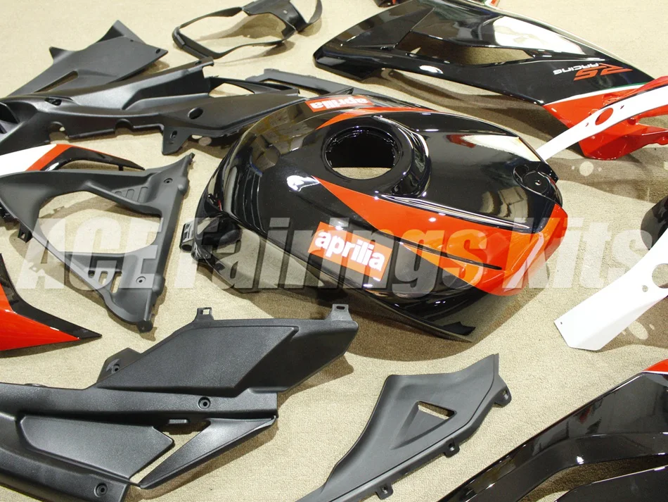 Топ литья под давлением обтекатель комплект подходит для Aprilia RS125 06 07 08 09 10 11 RS4 RSV 125 2006 2009 2011 Обтекатели набор холодный черный красный