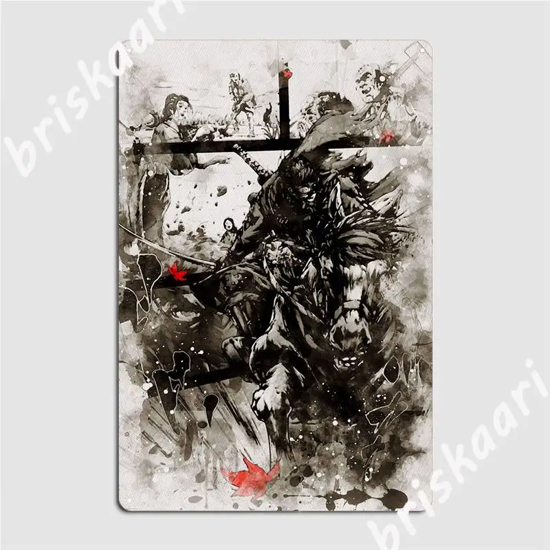 

Ghost Of Tsushima Metal Sign Club Designing Party Plates Tin Sign Poster