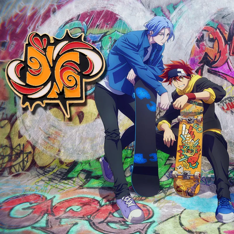 SK8 значки с логотипом Infinity S эмалевые Броши Langa Reki Miya заколки для косплея женщин