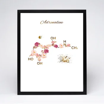

Adrenaline Molecule Print Canvas Poster Home Wall Decor Medical Wall Decor Nursing School Graduation Gift Doctor (No Frame)