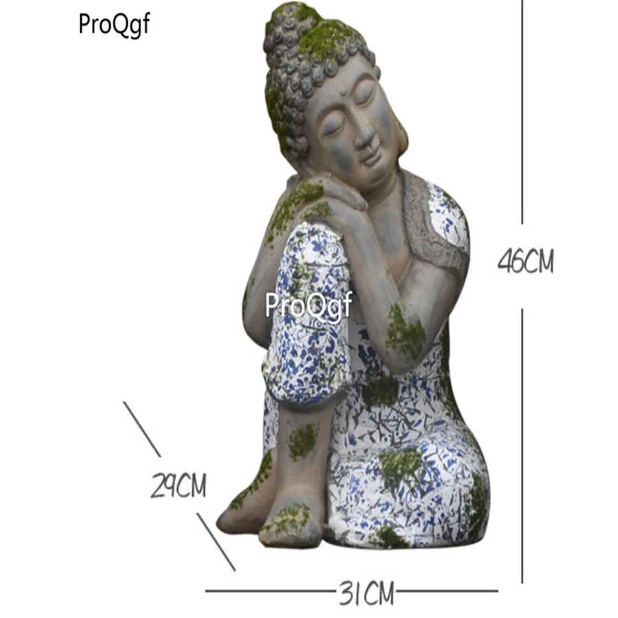 Ngryise 1Pcs A Set garden buddha sleeping statue